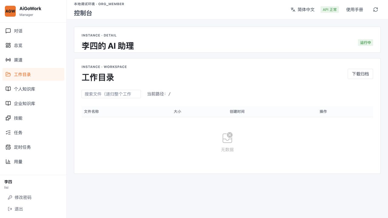 工作目录示意